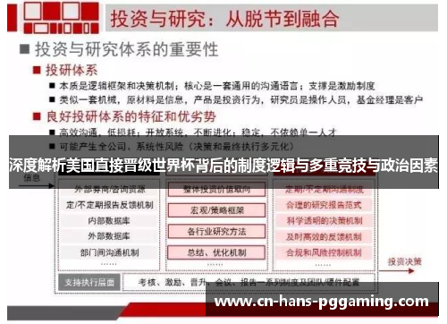深度解析美国直接晋级世界杯背后的制度逻辑与多重竞技与政治因素